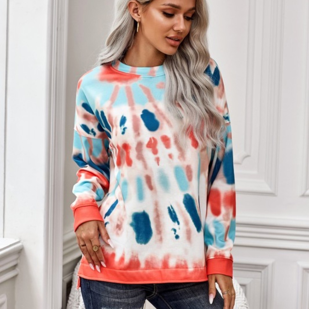 #42 Boho Colorful Sweater Top